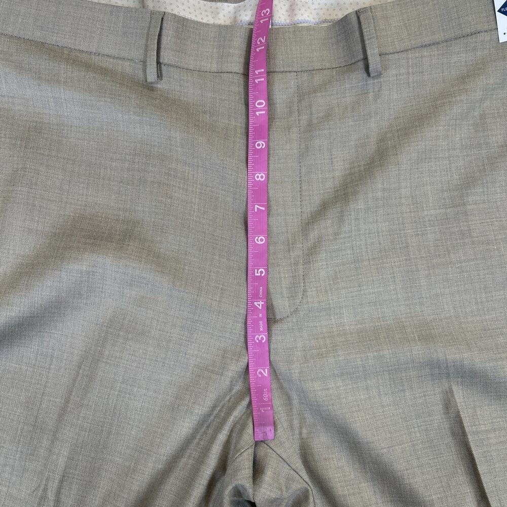 NWT Saddlebred Dress Pants Mens 42X29 273 Lt. Beige Straight Fit Comfort Flex FS - Picture 4 of 9